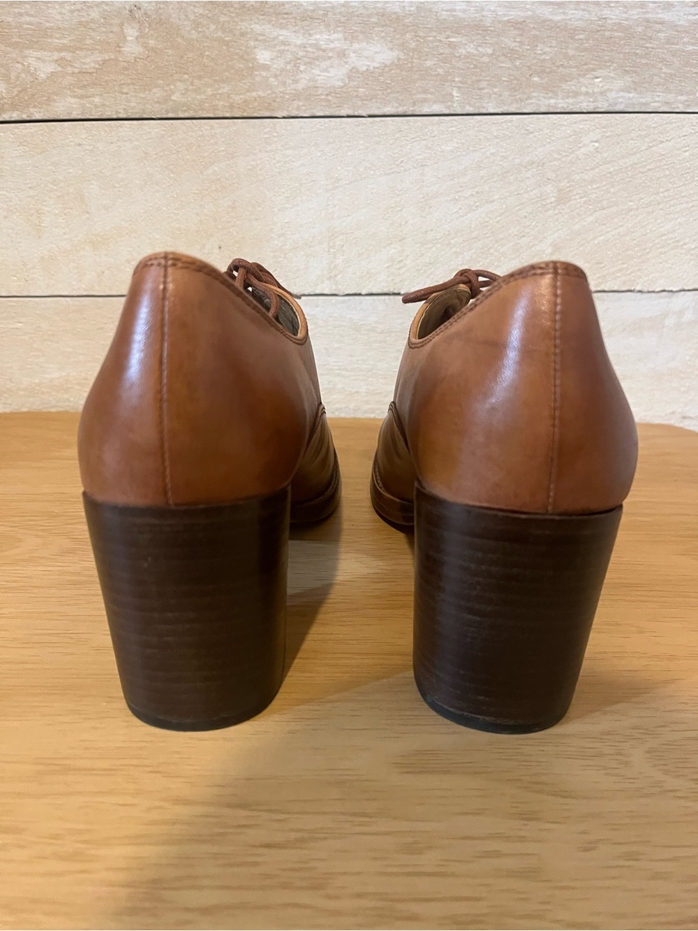 Patricia Nash Anna Oxford Shoes-Tan Leather - Picture 9 of 12